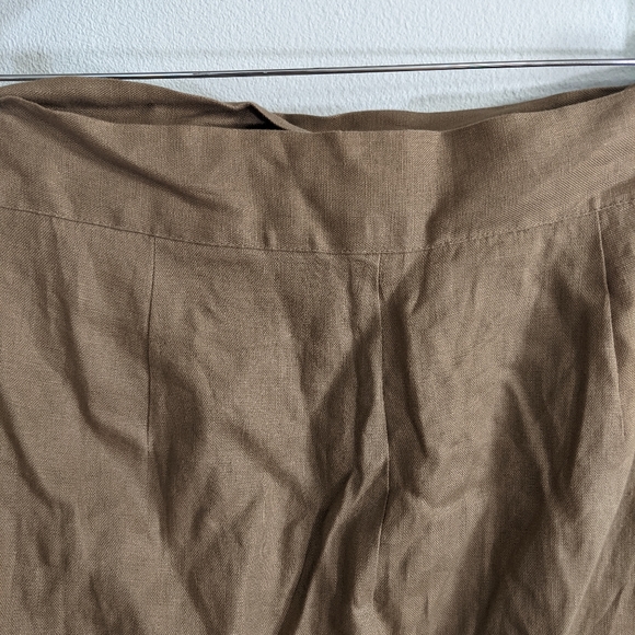 NEW Reformation Florence Linen Wrap Skirt Large - Picture 7 of 9